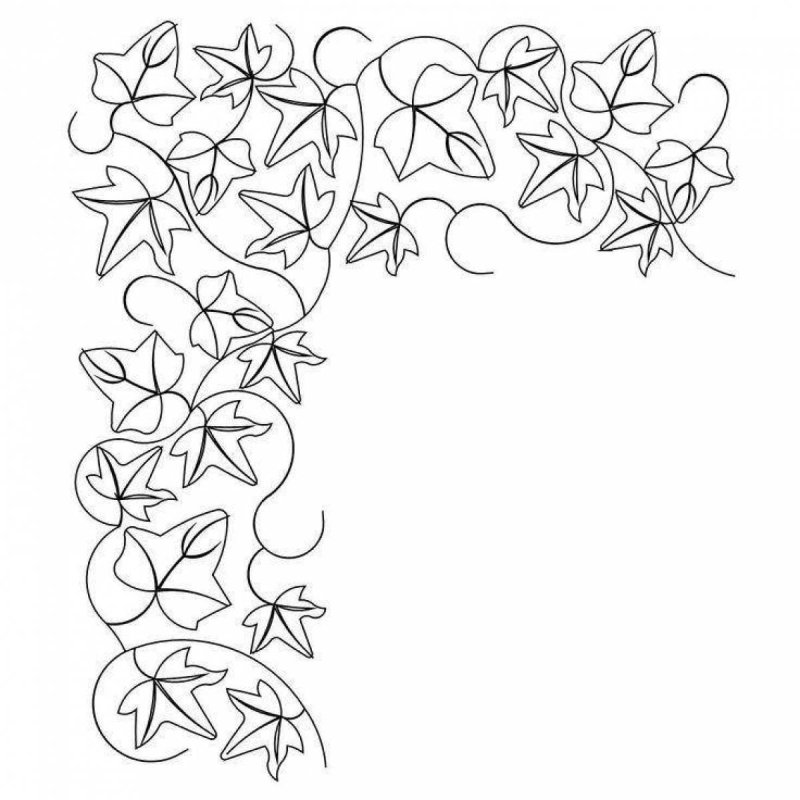 Трафареты вьющихся цветов