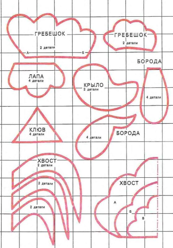 Костюм петуха выкройка