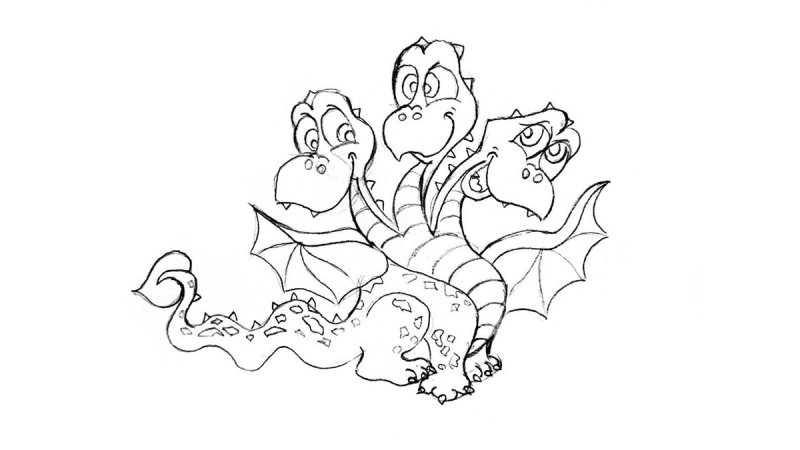 Рисунок змея Горыныча