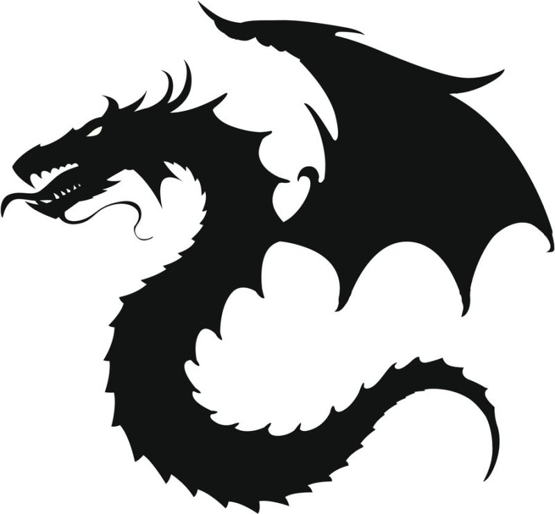 Стилизованное изображение дракона