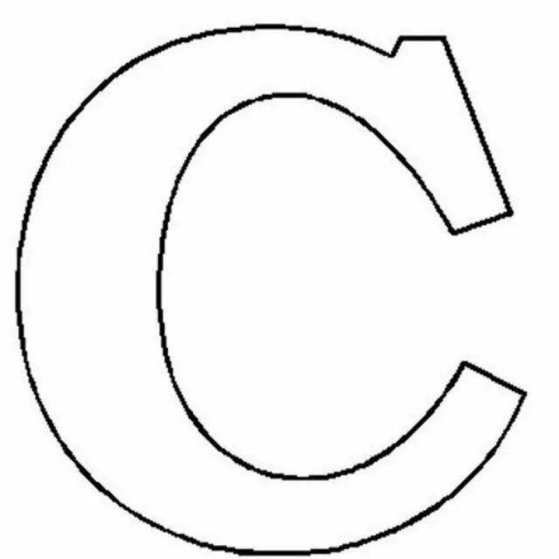 Трафарет букв