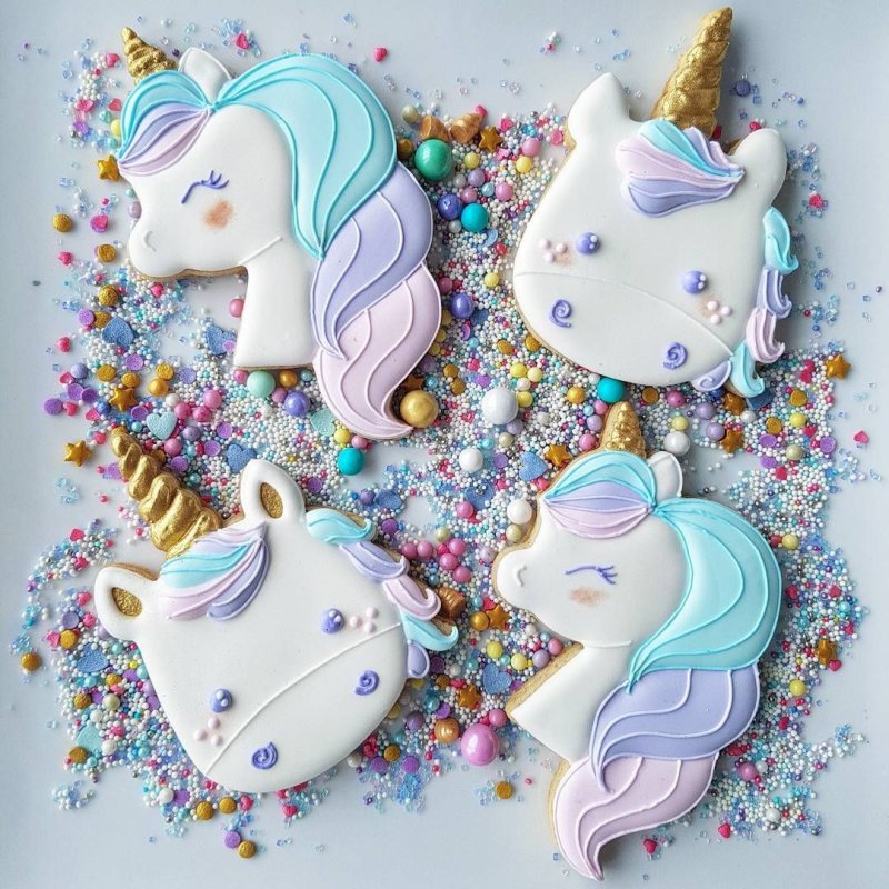 Юникорн печенье сахарное
