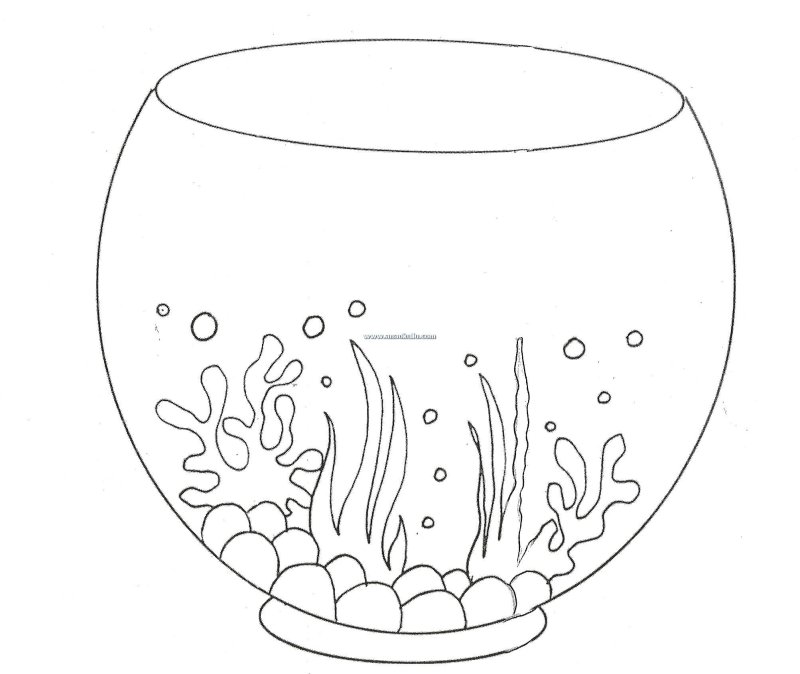 Аквариум раскраска