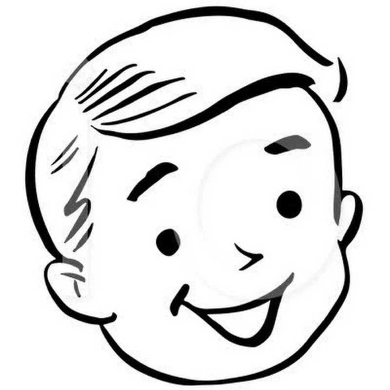 Лицо ребенка раскраска для детей
