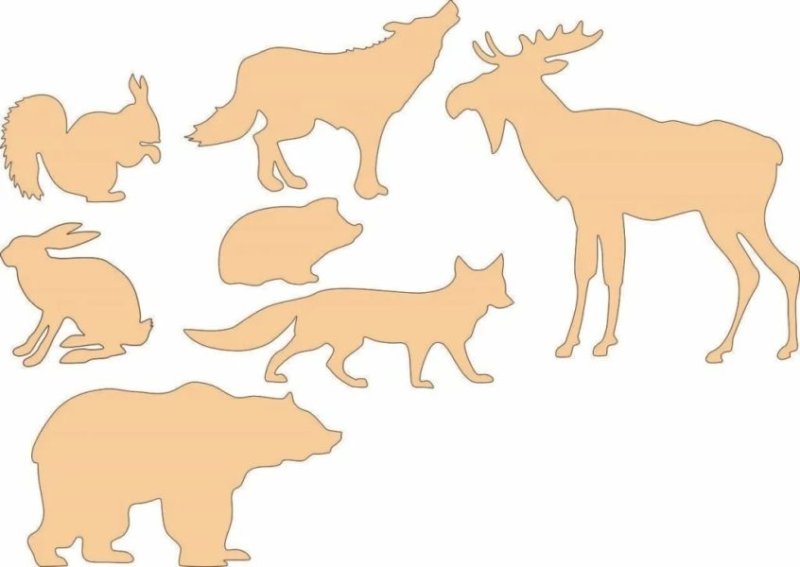 Контуры животных