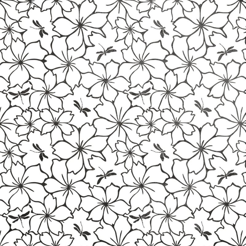 Мелкий растительный узор