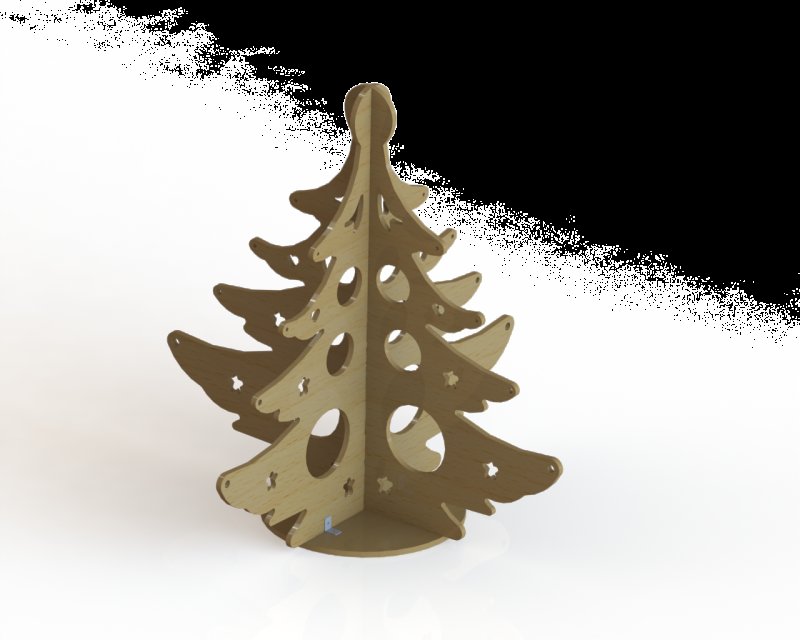 Новогодняя елка из фанеры