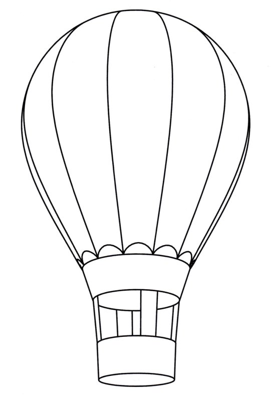 Воздушный шар раскраска