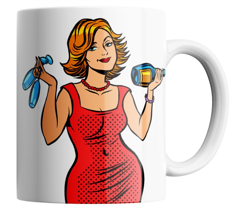 Бокал с гравировкой мама не бухает мама отдыхает