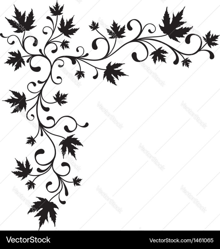 Орнамент в углу листа