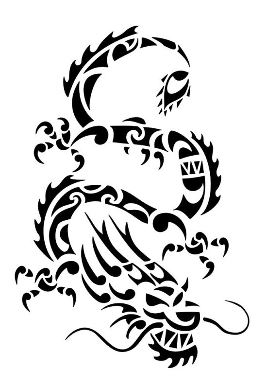 Дракон узор