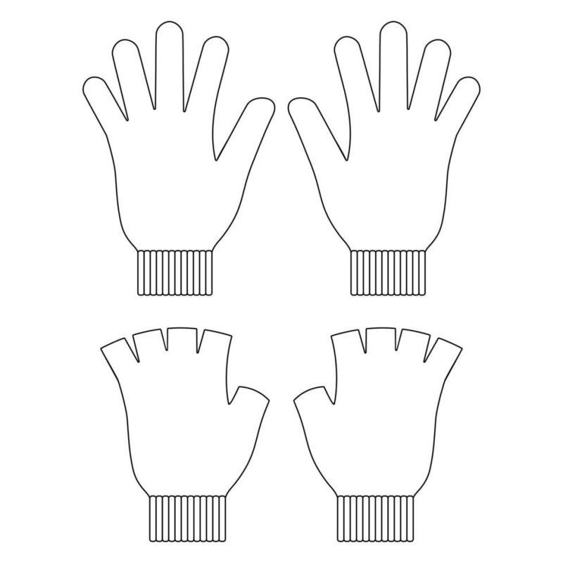 Шаблон перчатки