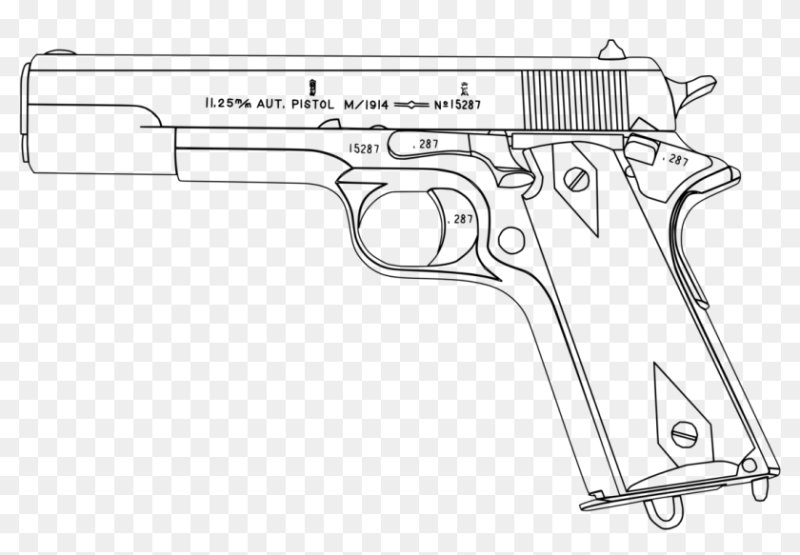 Кольт 1911 чертеж