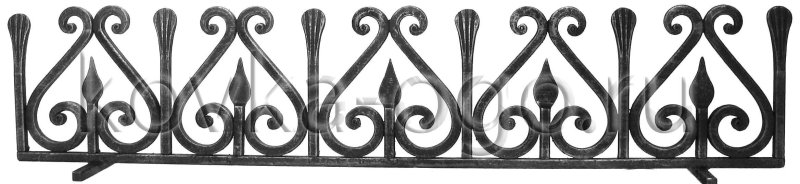 Решетка каминная 7х25