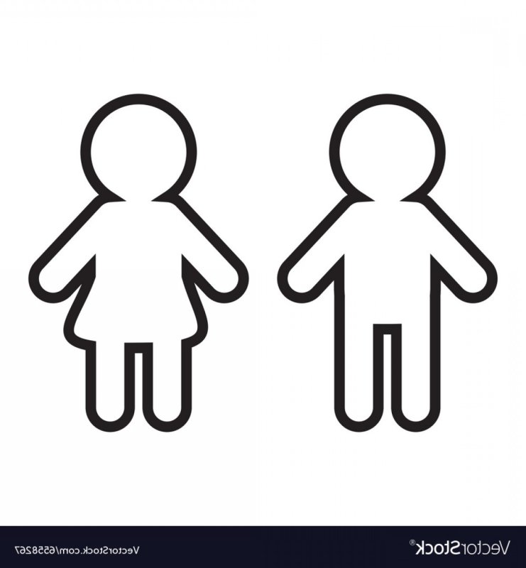 Трафарет человека