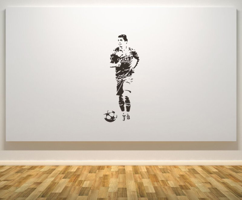 Наклейка "футболист"