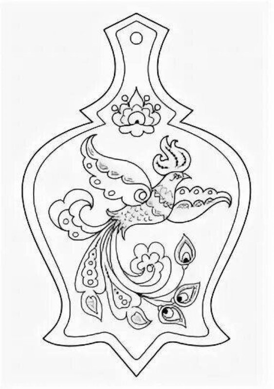 Разделочная доска раскраска