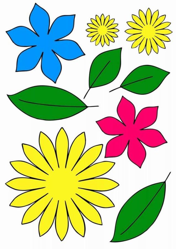 Цветочек аппликация из бумаги