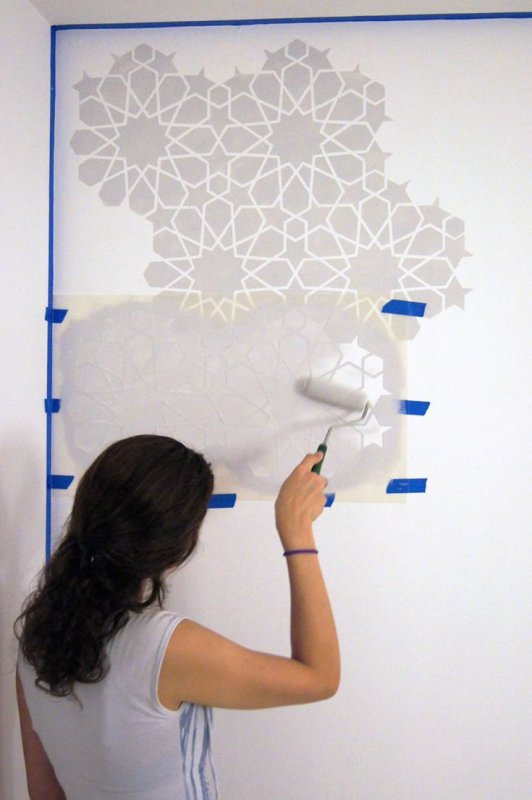 Трафареты для стен под покраску