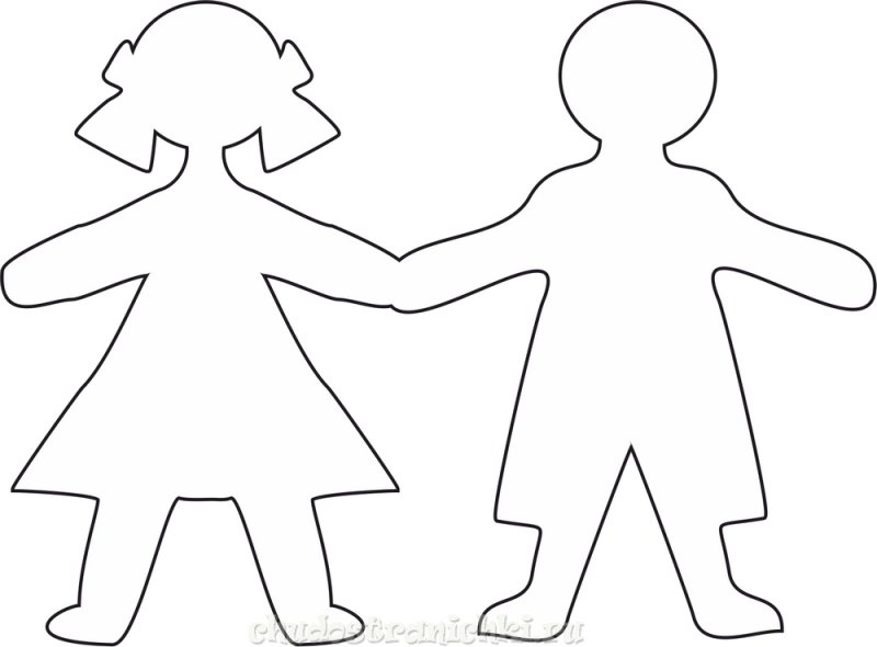Фигурки детей для вырезания