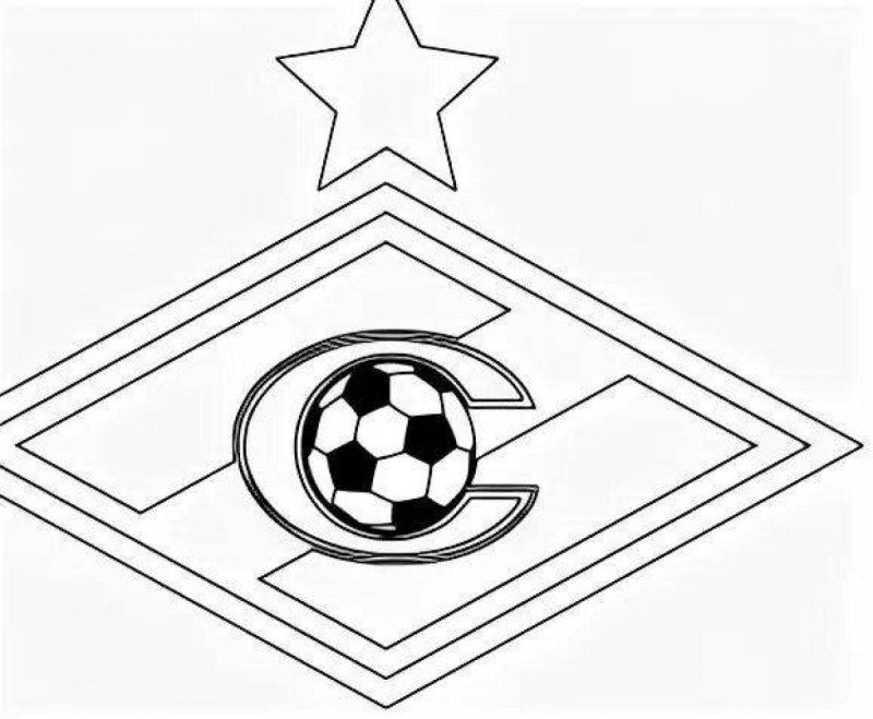 Футбольные значки раскраска