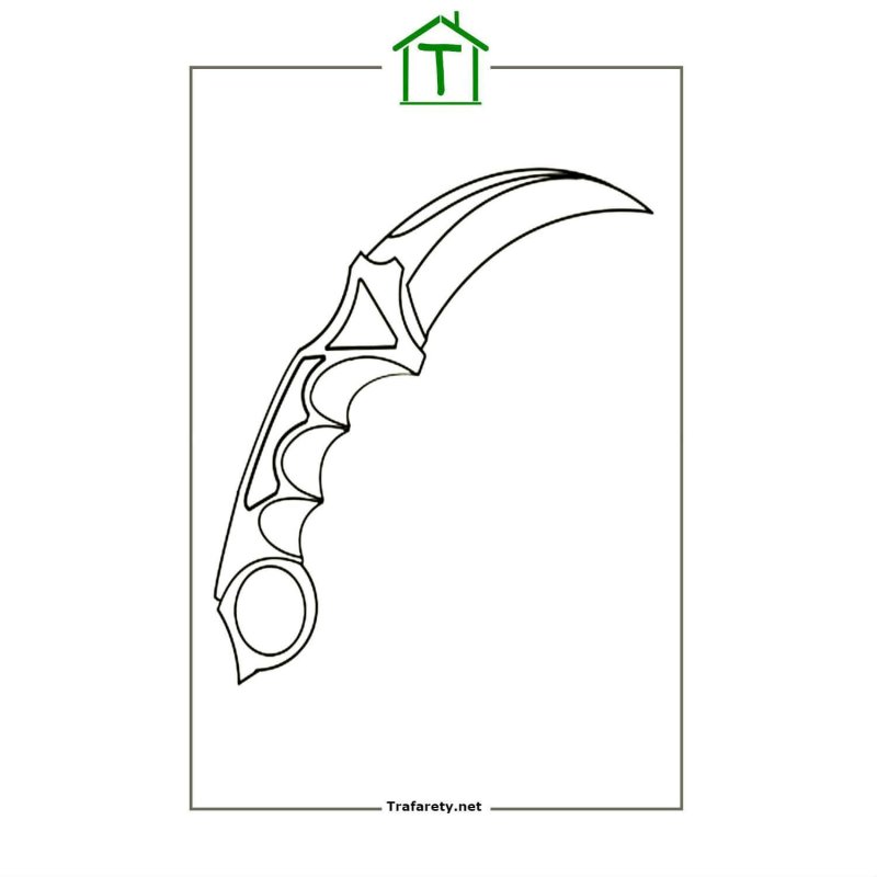 Керамбит нож стандофф 2 рисунок