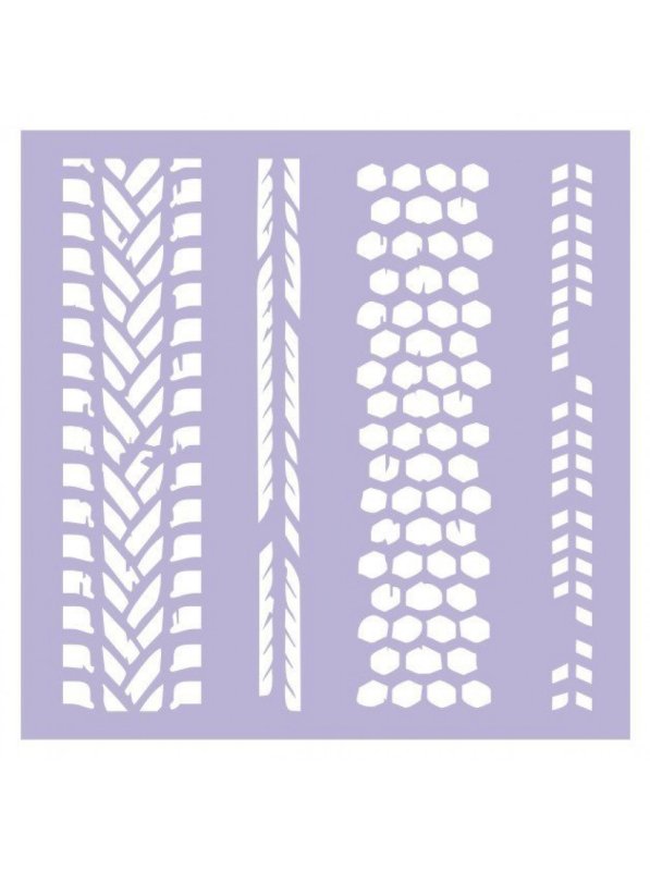 Трафарет протектора шин для торта