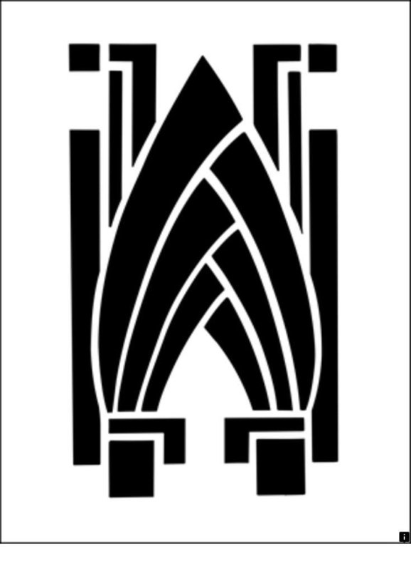 Орнамент ар деко вектор