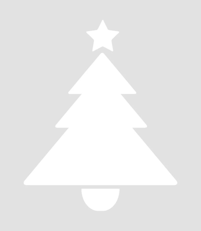 Елка трафарет на окно