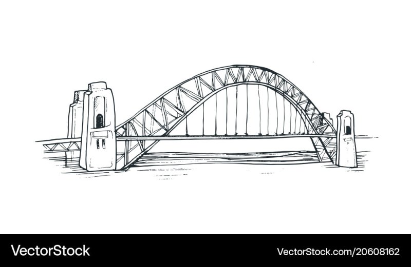 Большеохтинский мост вектор