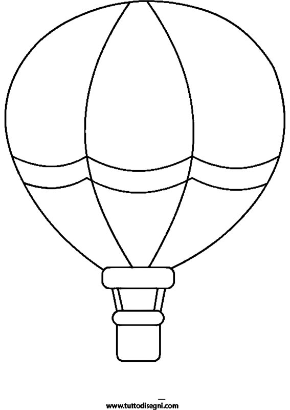 Воздушный шар раскраска для детей