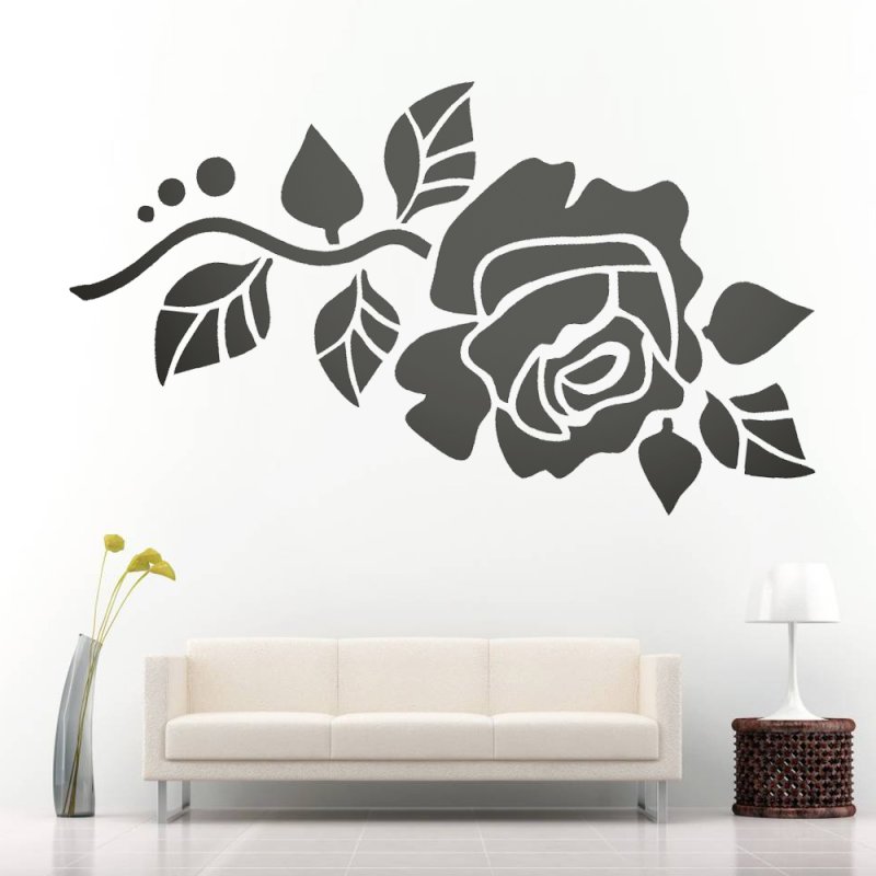 Трафарет "розы"