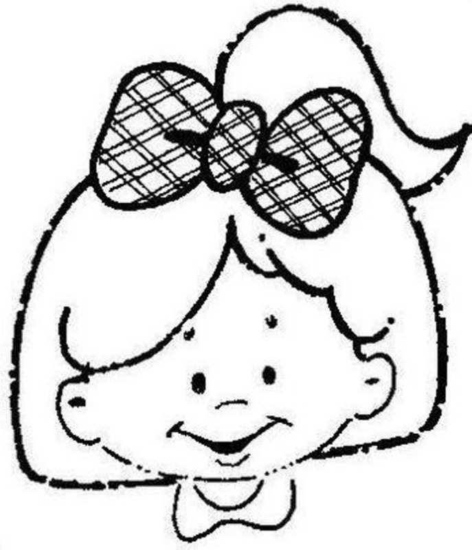 Веселое лицо раскраска для детей