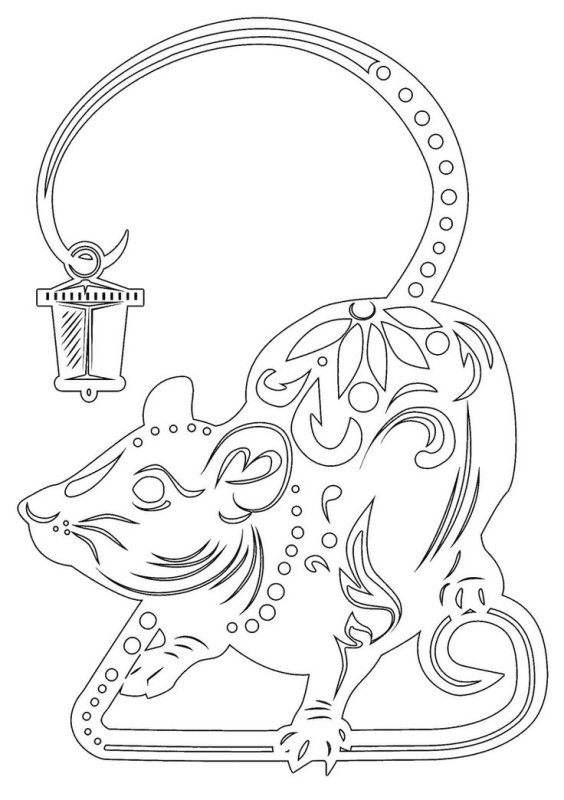 Вытынанка мышь