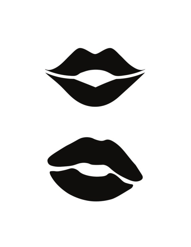 Губы трафареты шаблоны