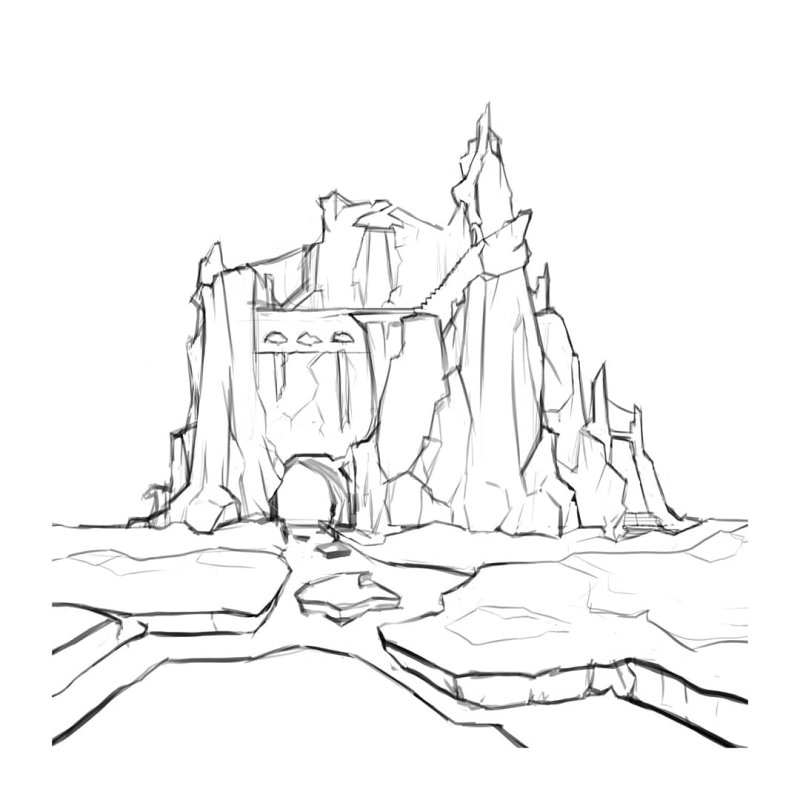 Ледяной замок раскраска