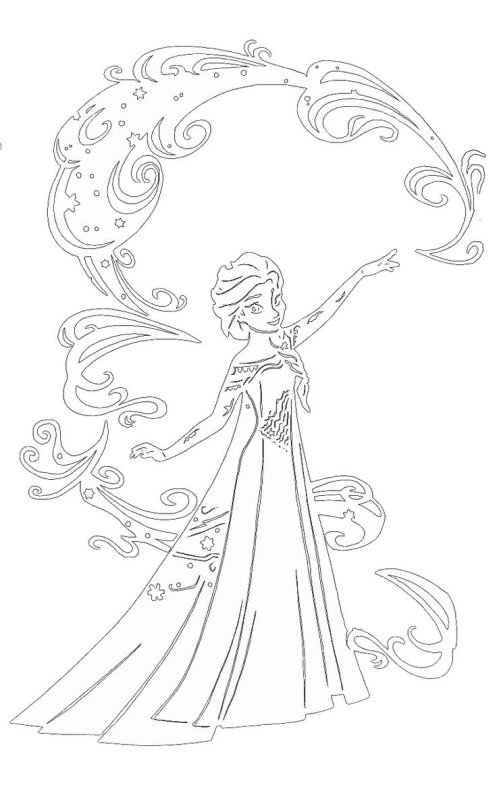 Холодное сердце трафареты на окно для вырезания