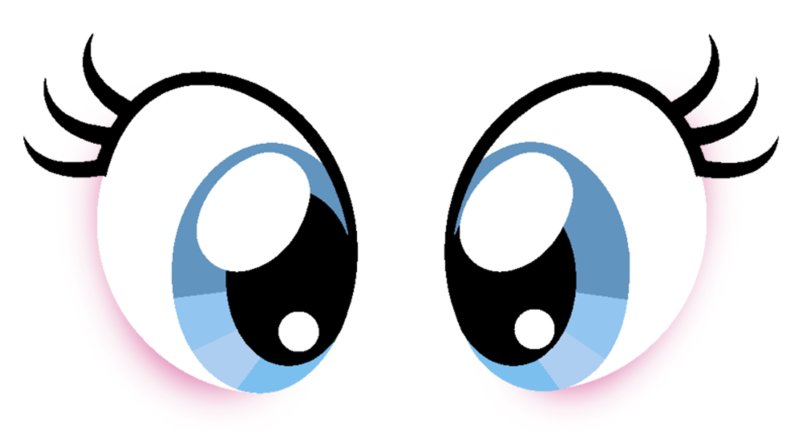 Глаза мультяшные