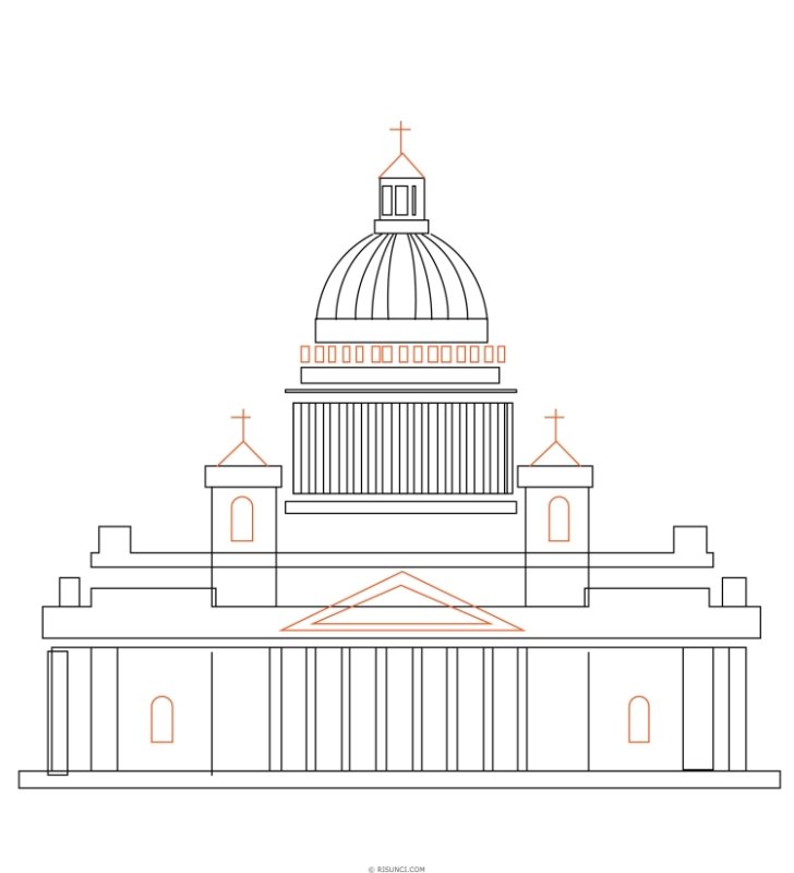 Питер Исаакиевский собор рисунок детский
