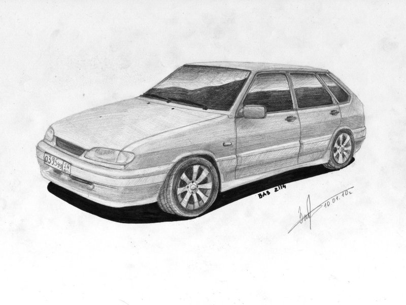 ВАЗ-2114 хэтчбек рисунок