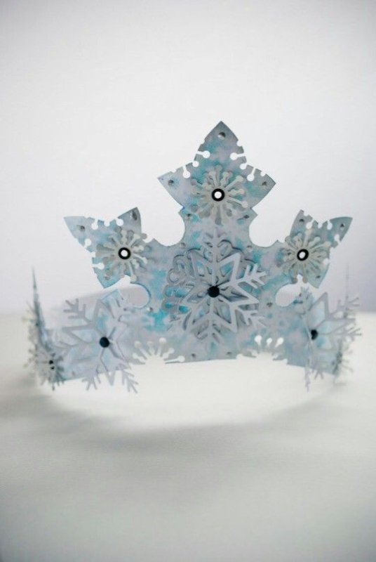 Корона снежинки для девочки