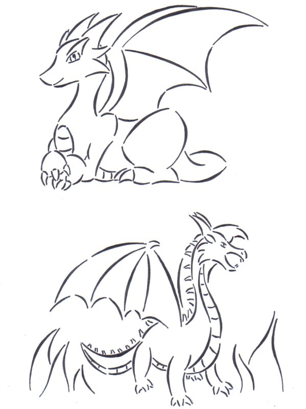 Дракон рисунок