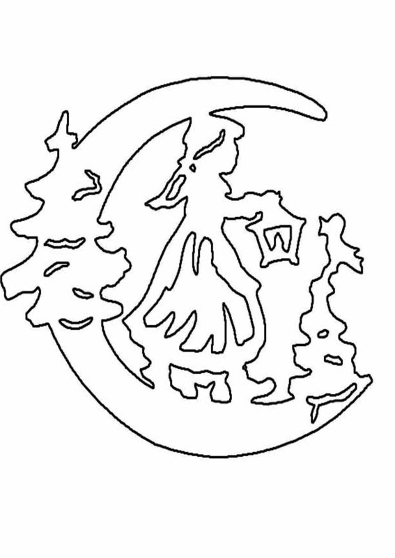 Трафареты на окошко новогодние