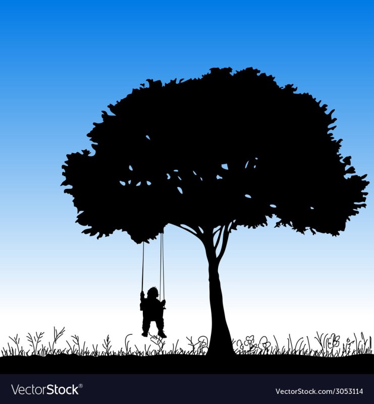 Качели на дереве