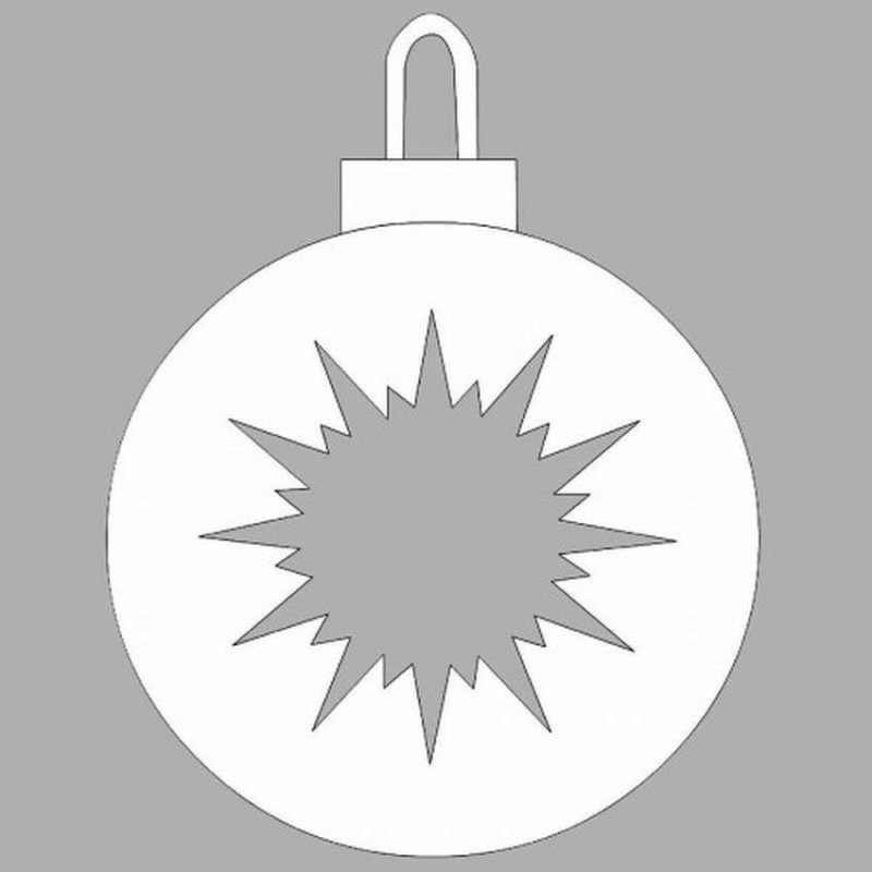 Новогодние шарики на окна