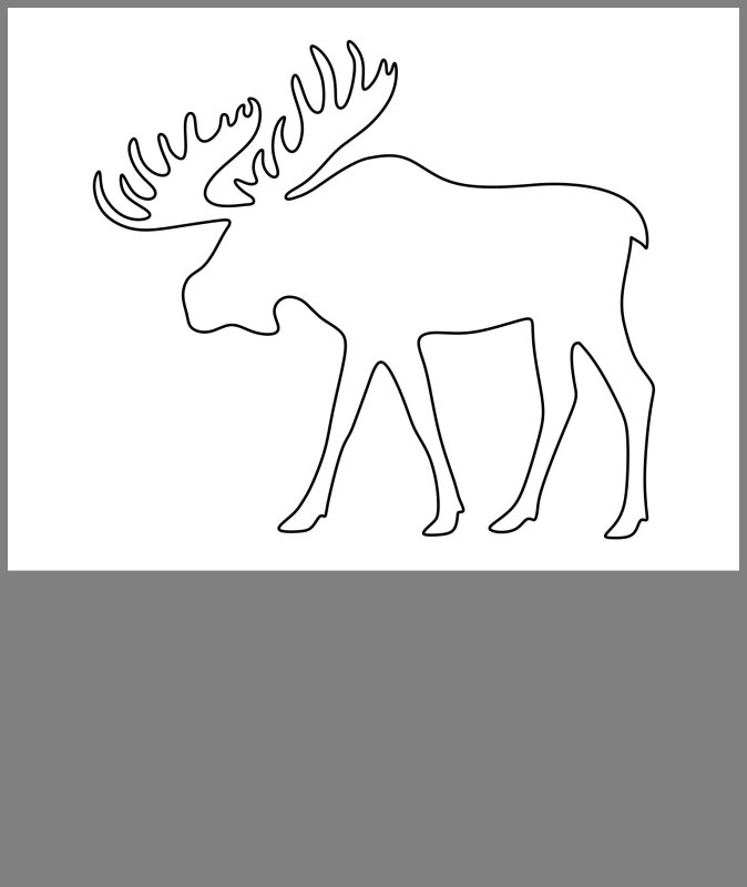 Трафарет "олени"