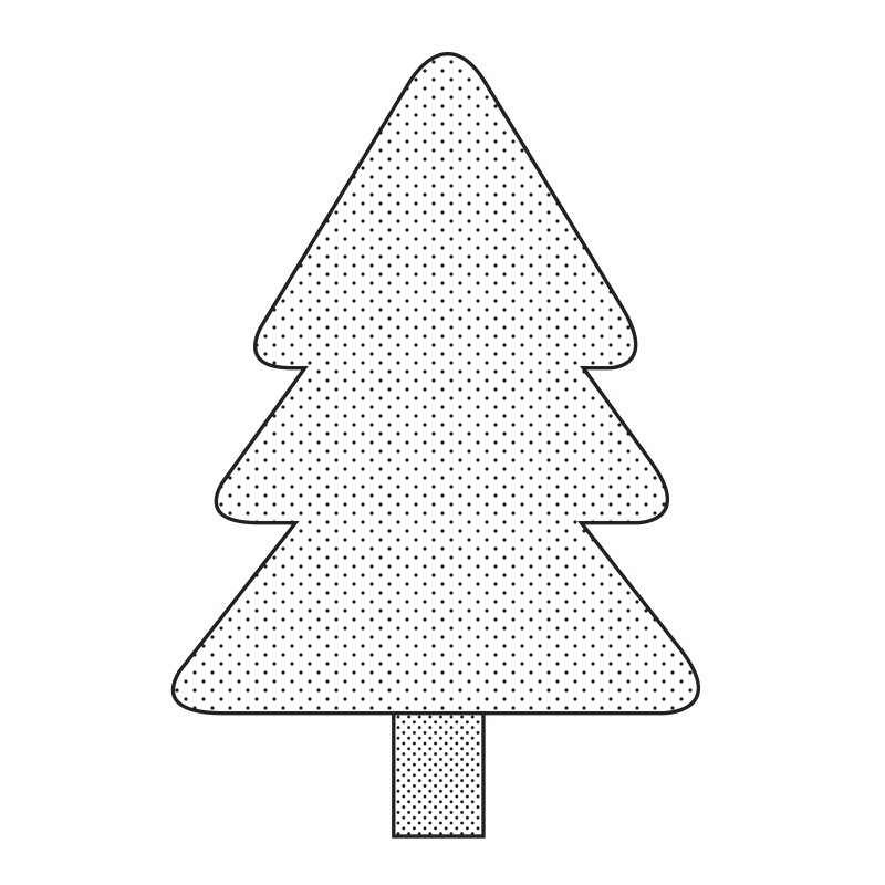 Елочка контур