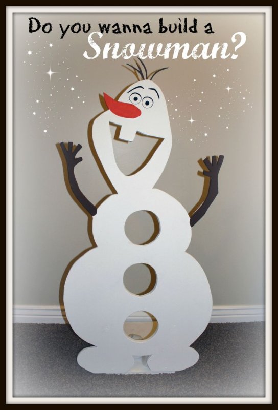 Снеговик из фанеры