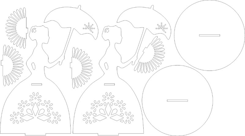 Салфетницы из фанеры чертежи
