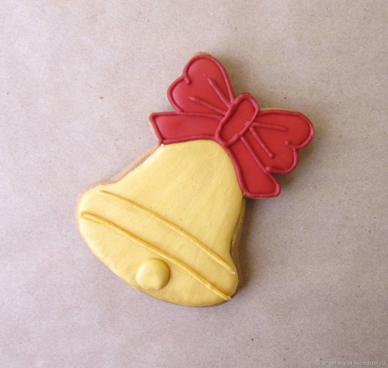 Пряник в виде колокольчика